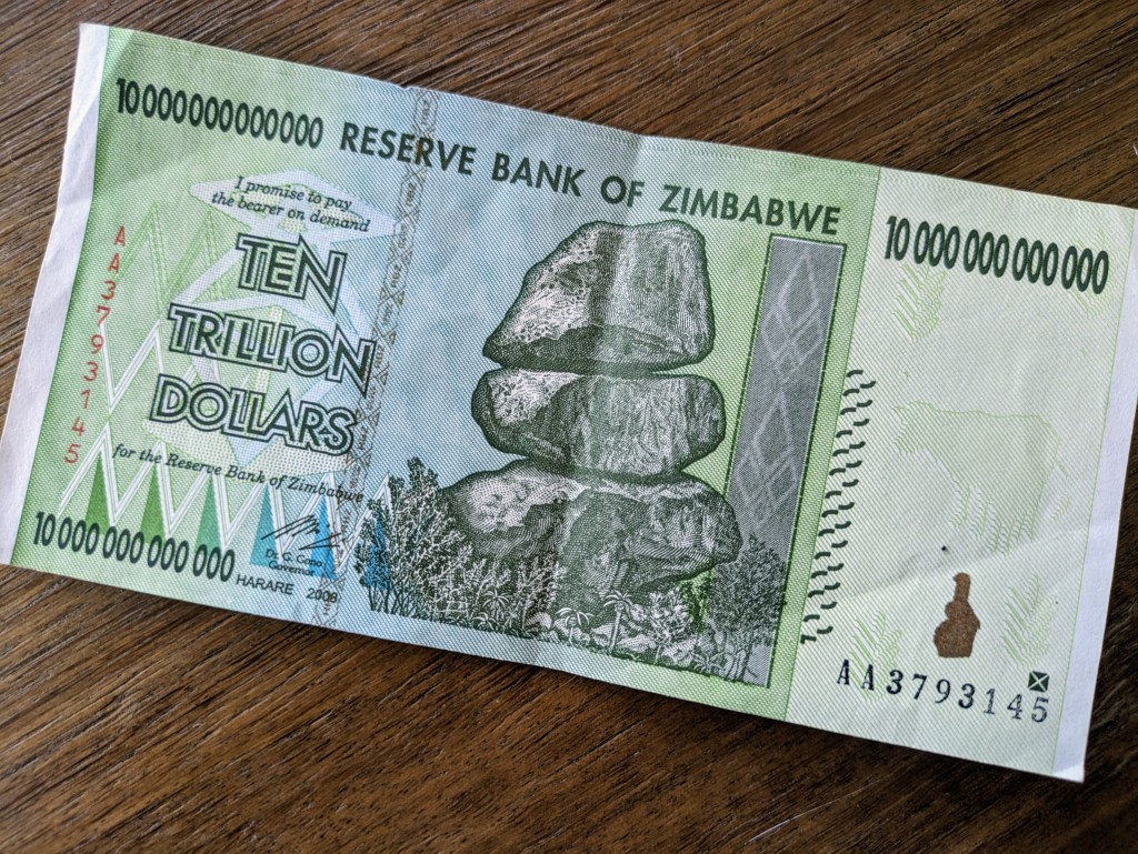 Ten trillion dollar bill, Reserve Bank of Zimbabwe